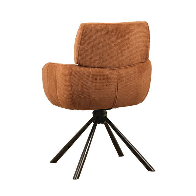 Chaise pivotante Cato - Tan - Tissage