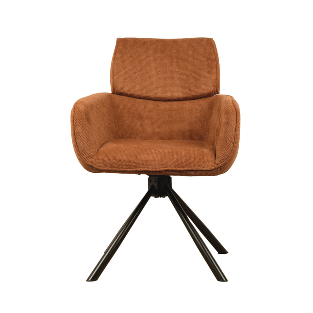 Chaise pivotante Cato - Tan - Tissage