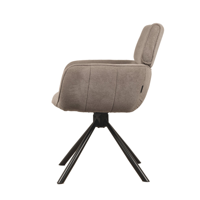 Cato Draaistoel - Taupe - Weave