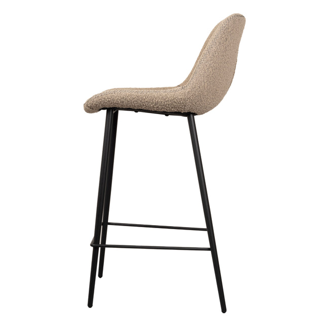 Tabouret de Bar Cezar - Boucle Beige