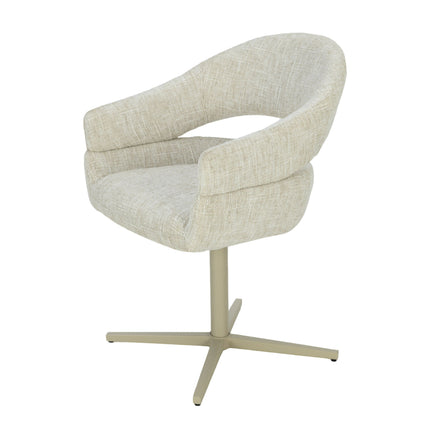 Chaise pivotante Clover - Beige - Chenille