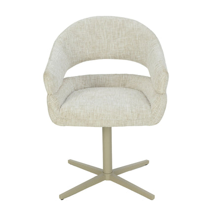 Chaise pivotante Clover - Beige - Chenille