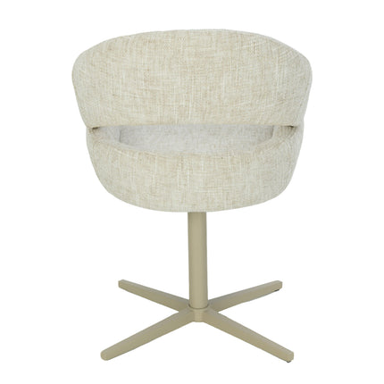 Chaise pivotante Clover - Beige - Chenille
