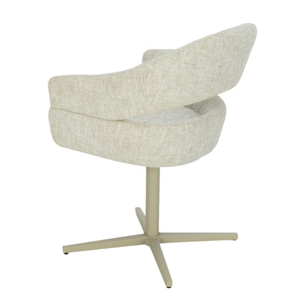 Chaise pivotante Clover - Beige - Chenille