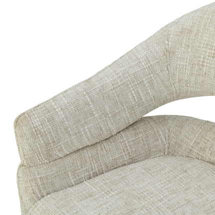 Chaise pivotante Clover - Beige - Chenille