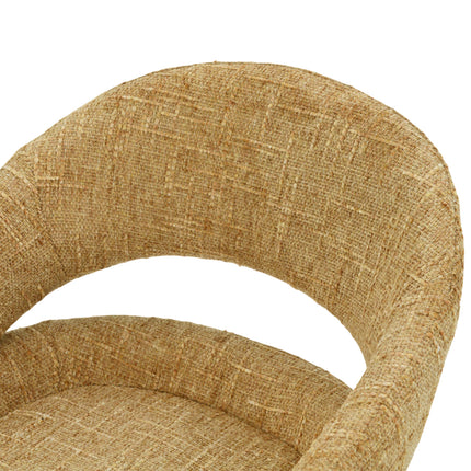 Chaise pivotante Clover - Jaune - Chenille