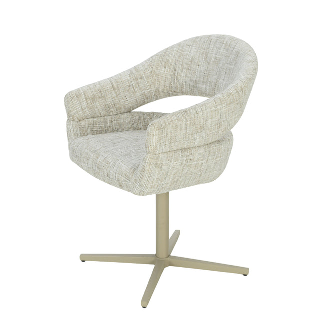 Chaise pivotante Clover - Sable - Chenille