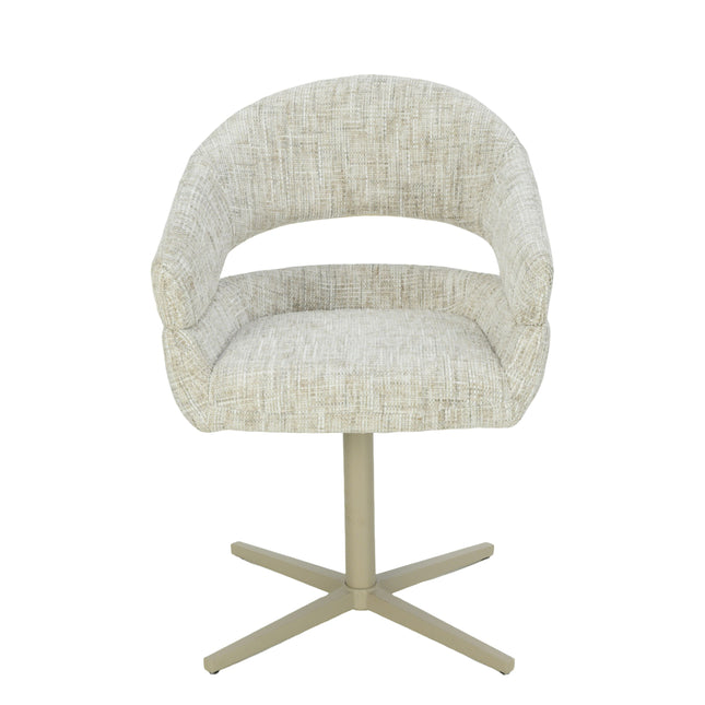 Chaise pivotante Clover - Sable - Chenille