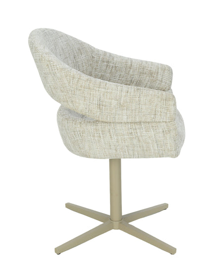 Chaise pivotante Clover - Sable - Chenille