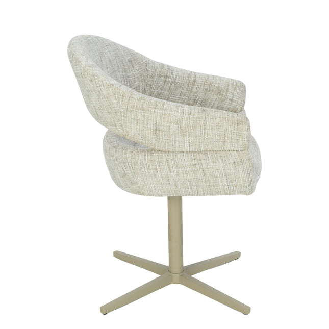 Chaise pivotante Clover - Sable - Chenille