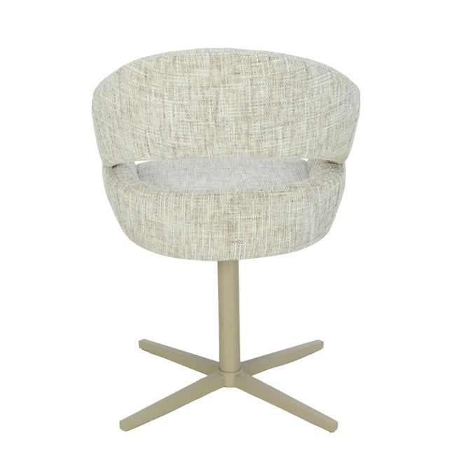 Chaise pivotante Clover - Sable - Chenille