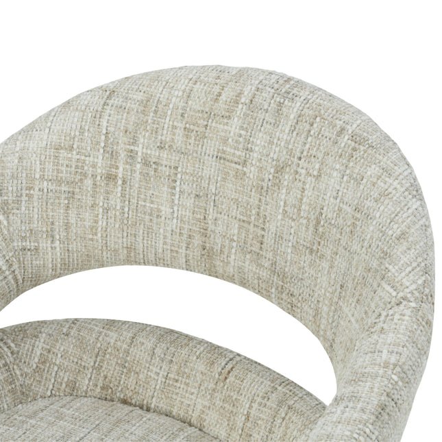 Chaise pivotante Clover - Sable - Chenille