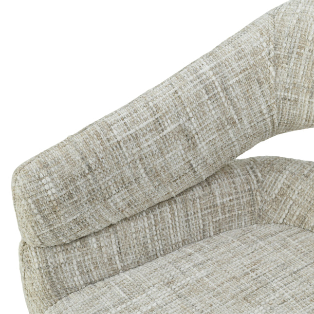 Chaise pivotante Clover - Sable - Chenille