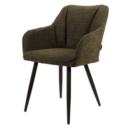 Chaise de salle à manger Daisy - Tissage vert