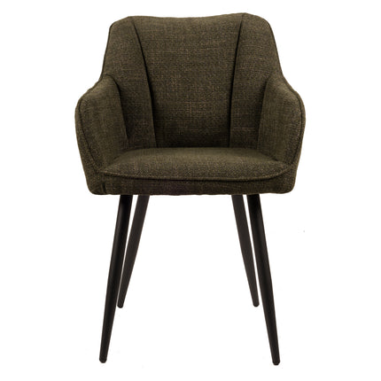 Chaise de salle à manger Daisy - Tissage vert
