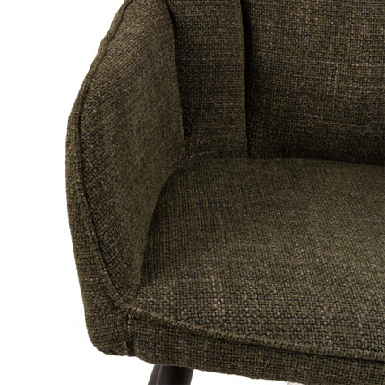 Chaise de salle à manger Daisy - Tissage vert