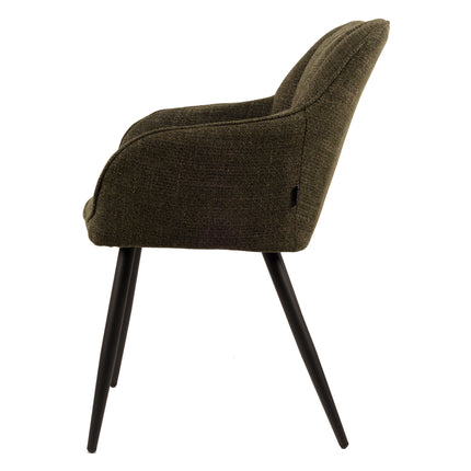 Chaise de salle à manger Daisy - Tissage vert