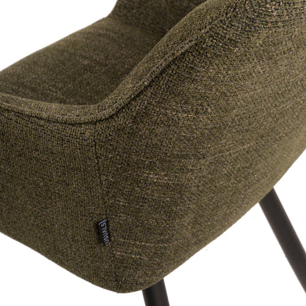 Chaise de salle à manger Daisy - Tissage vert