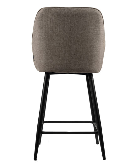 Tabouret de Bar Dora - Tissu Beige