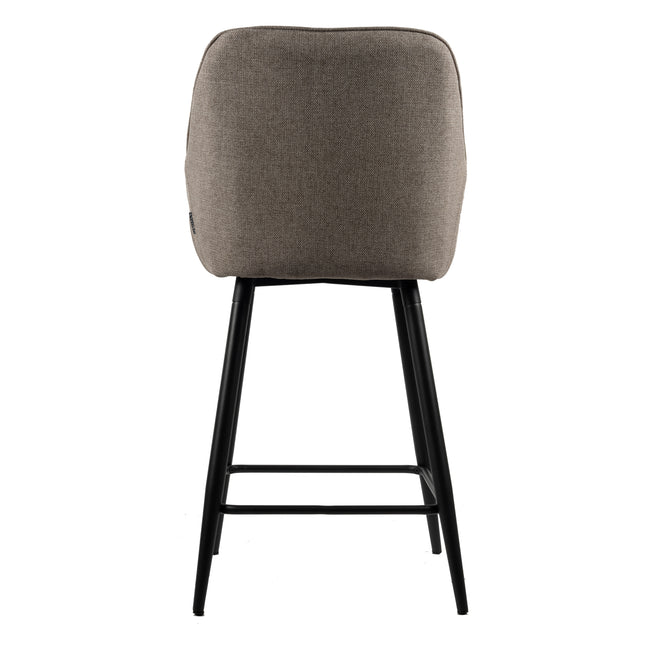 Tabouret de Bar Dora - Tissu Beige