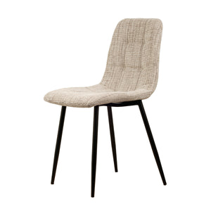 Chaise de salle à manger Elise - Beige - Chenille