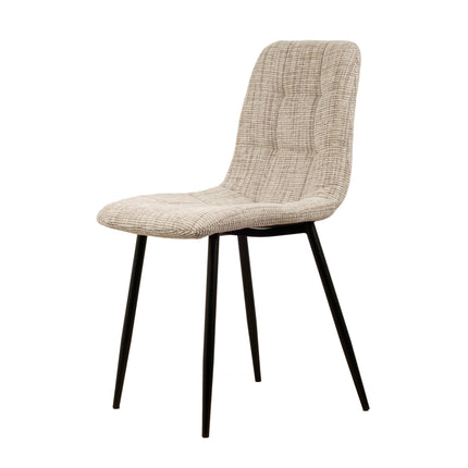 Chaise de salle à manger Elise - Beige - Chenille