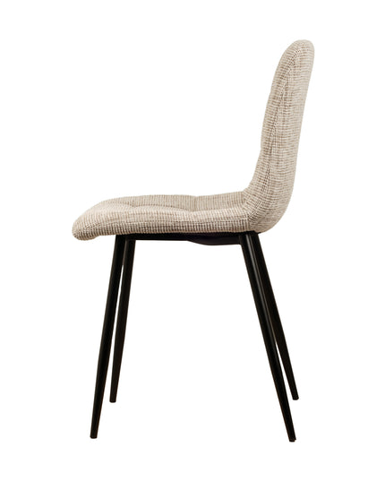 Chaise de salle à manger Elise - Beige - Chenille