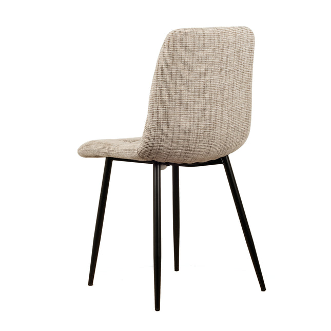 Elise Eetkamerstoel - Beige - Chenille