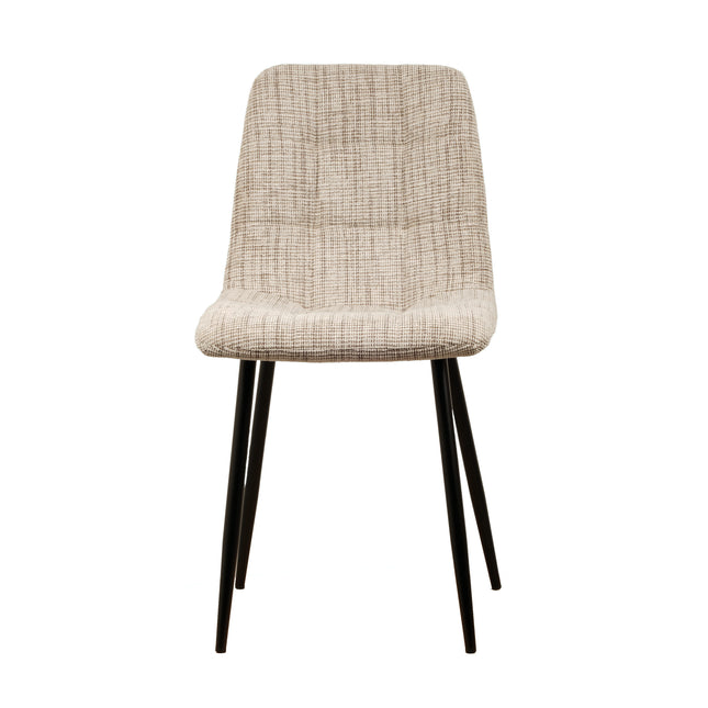 Elise Eetkamerstoel - Beige - Chenille