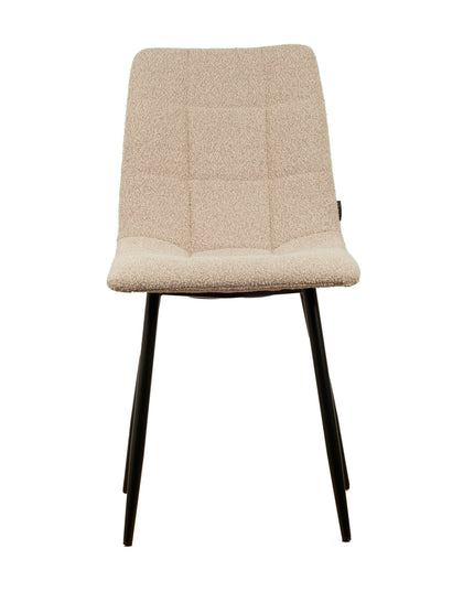 Chaise de salle à manger Elise - Beige - Boucle