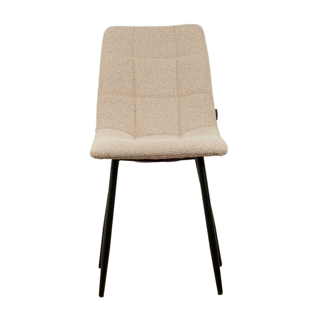 Chaise de salle à manger Elise - Beige - Boucle