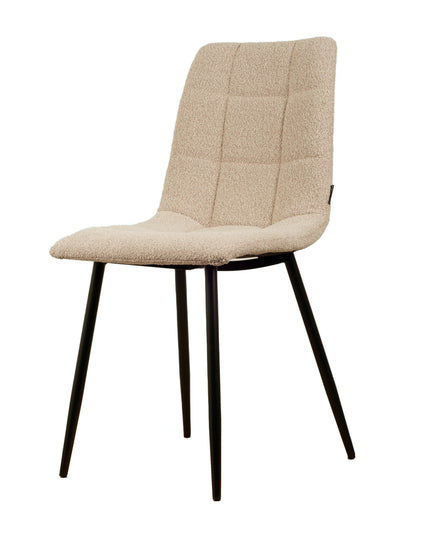 Chaise de salle à manger Elise - Beige - Boucle