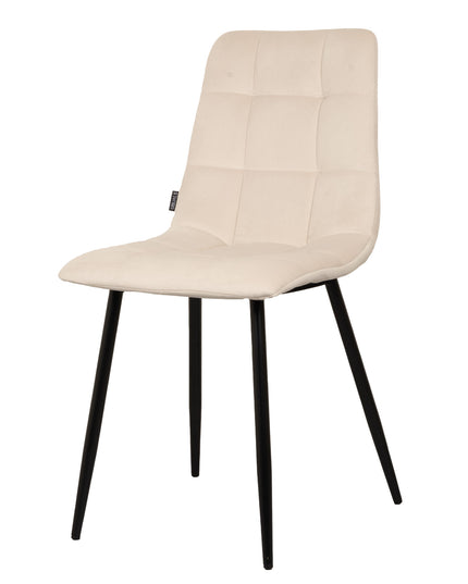 Elise Esszimmerstuhl – Cremefarbener Samt