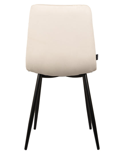 Elise Esszimmerstuhl – Cremefarbener Samt