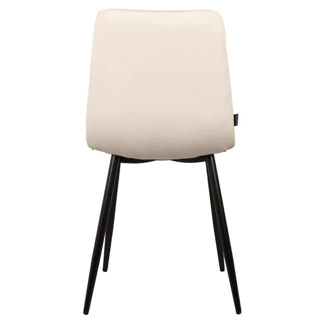 Elise Esszimmerstuhl – Cremefarbener Samt