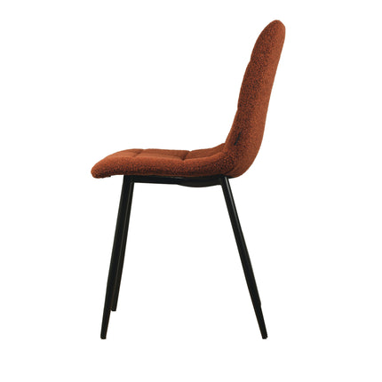 Chaise de salle à manger Elise - Cuivre - Boucle