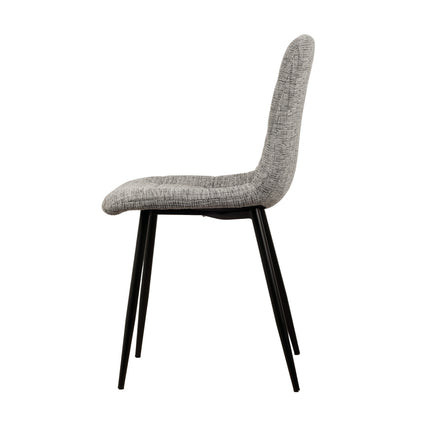 Chaise de salle à manger Elise - Gris - Chenille