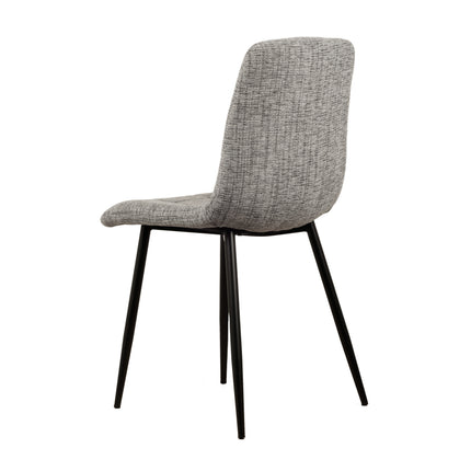 Chaise de salle à manger Elise - Gris - Chenille