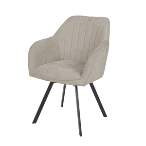 Chaise pivotante Ember - Beige - Chenille