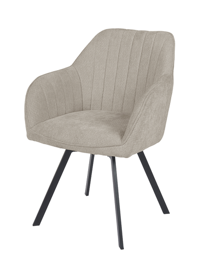 Chaise pivotante Ember - Beige - Chenille