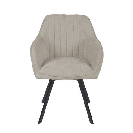 Chaise pivotante Ember - Beige - Chenille