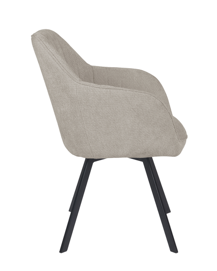 Chaise pivotante Ember - Beige - Chenille