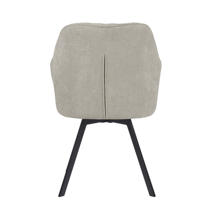 Chaise pivotante Ember - Beige - Chenille