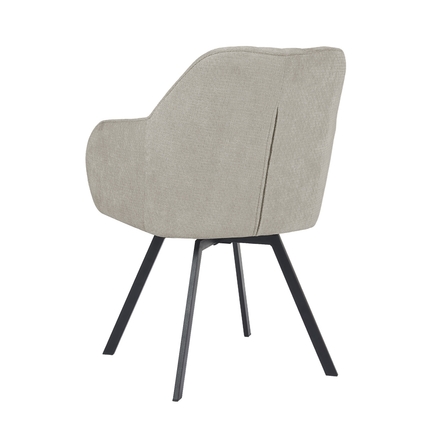 Chaise pivotante Ember - Beige - Chenille