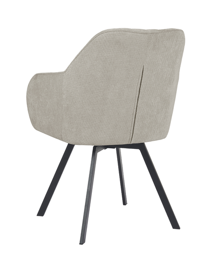 Chaise pivotante Ember - Beige - Chenille