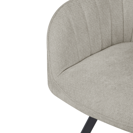 Chaise pivotante Ember - Beige - Chenille