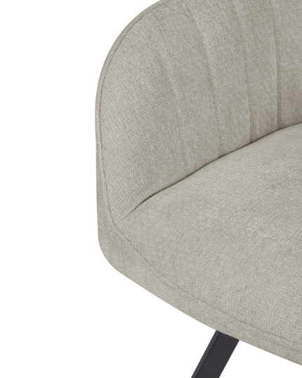 Chaise pivotante Ember - Beige - Chenille