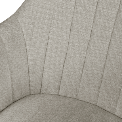 Chaise pivotante Ember - Beige - Chenille