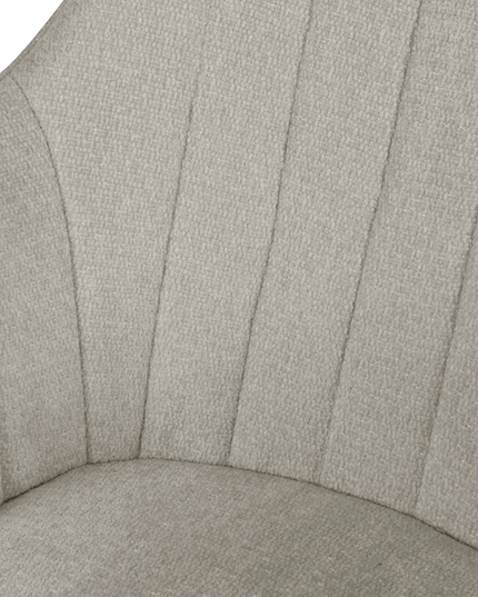Chaise pivotante Ember - Beige - Chenille