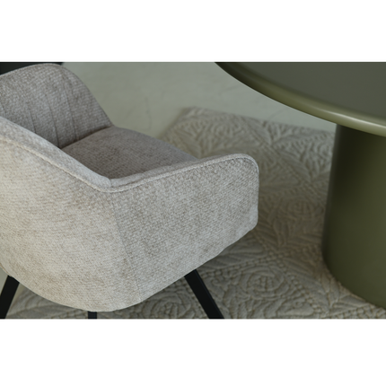 Chaise pivotante Ember - Beige - Chenille